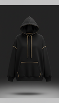 Oversized Hoodie with Gold Accents